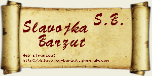 Slavojka Barzut vizit kartica